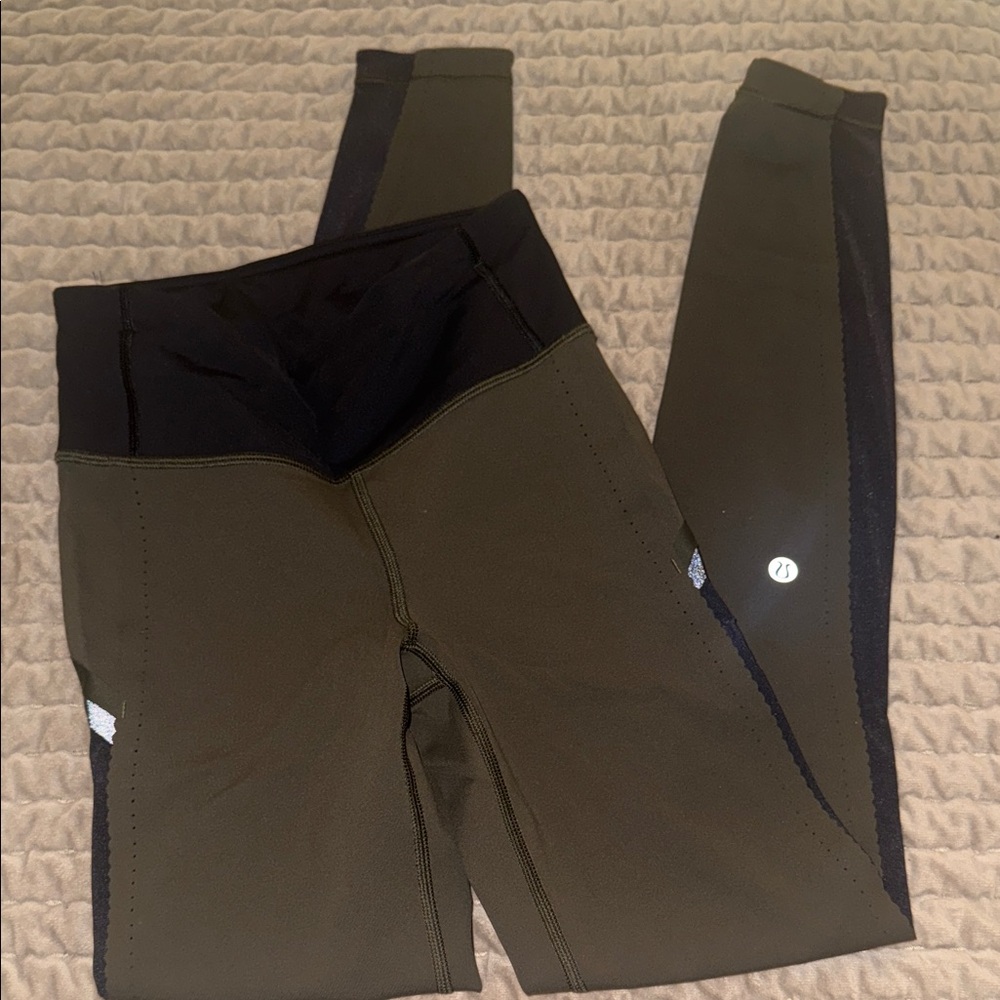 Lululemon Athletica Olive and Black Leggings